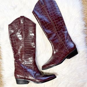 Marc Fisher Leather Cowboy Boots